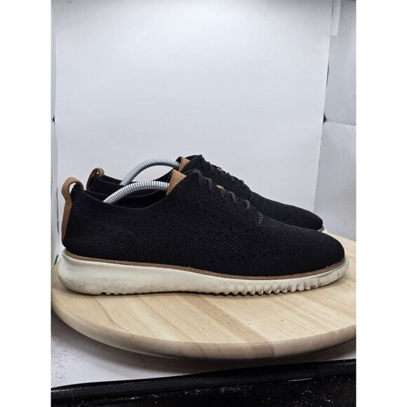 Cole Haan Mens 2.ZeroGrand Stitchlite C27568 Black Oxford Shoes Size 9M - Picture 3 of 9